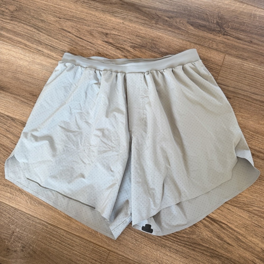 LULULEMON Athletica Fast And Free Drawstring Lined 6" Shorts Mens M LM7AU8S
